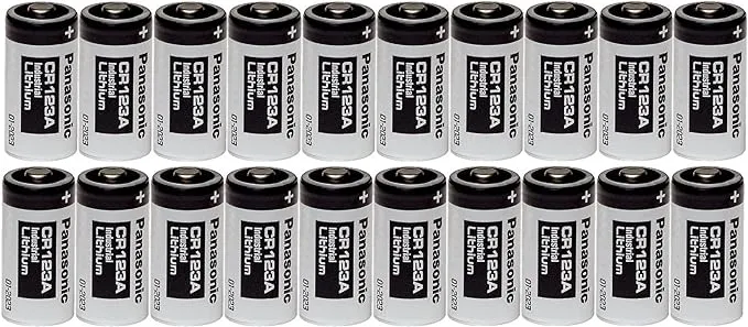 Panasonic 20 CR123A 123A Industrial 3V Lithium Batteries