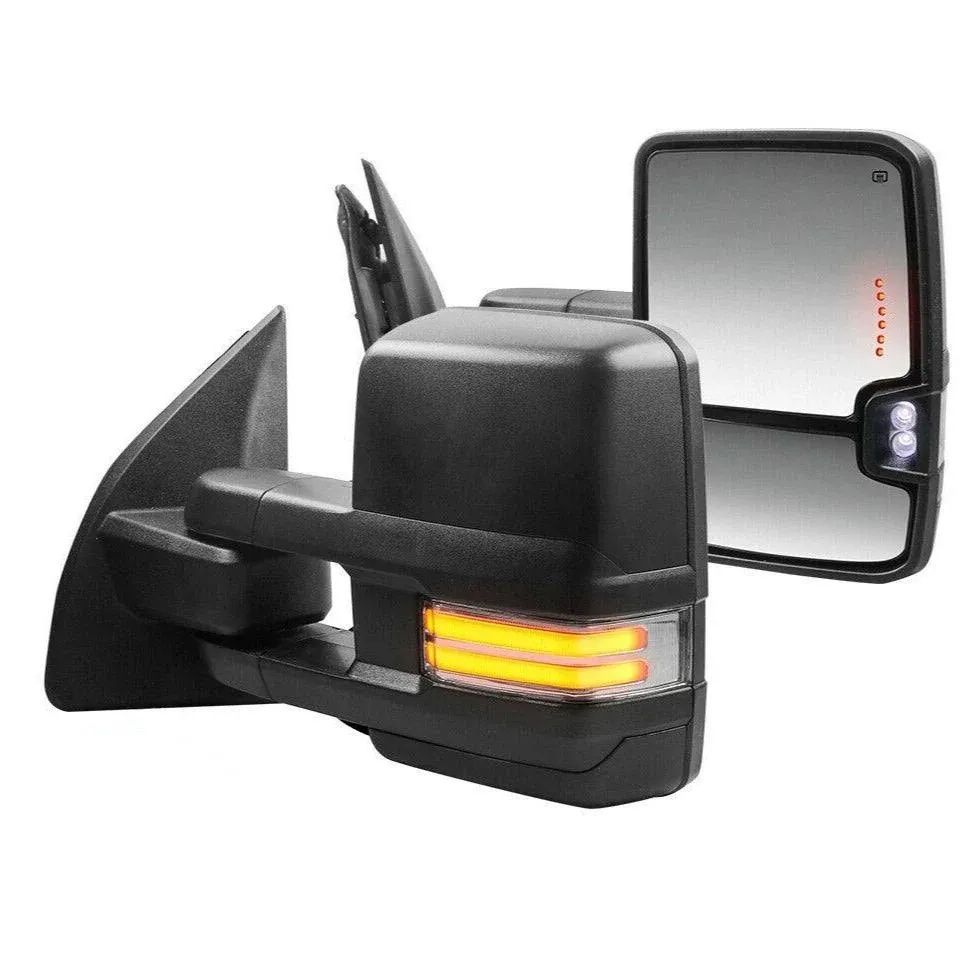 Power Heated Tow Mirrors w/ Turn Signal for 03-16 Ford F250 F350 F450 F550