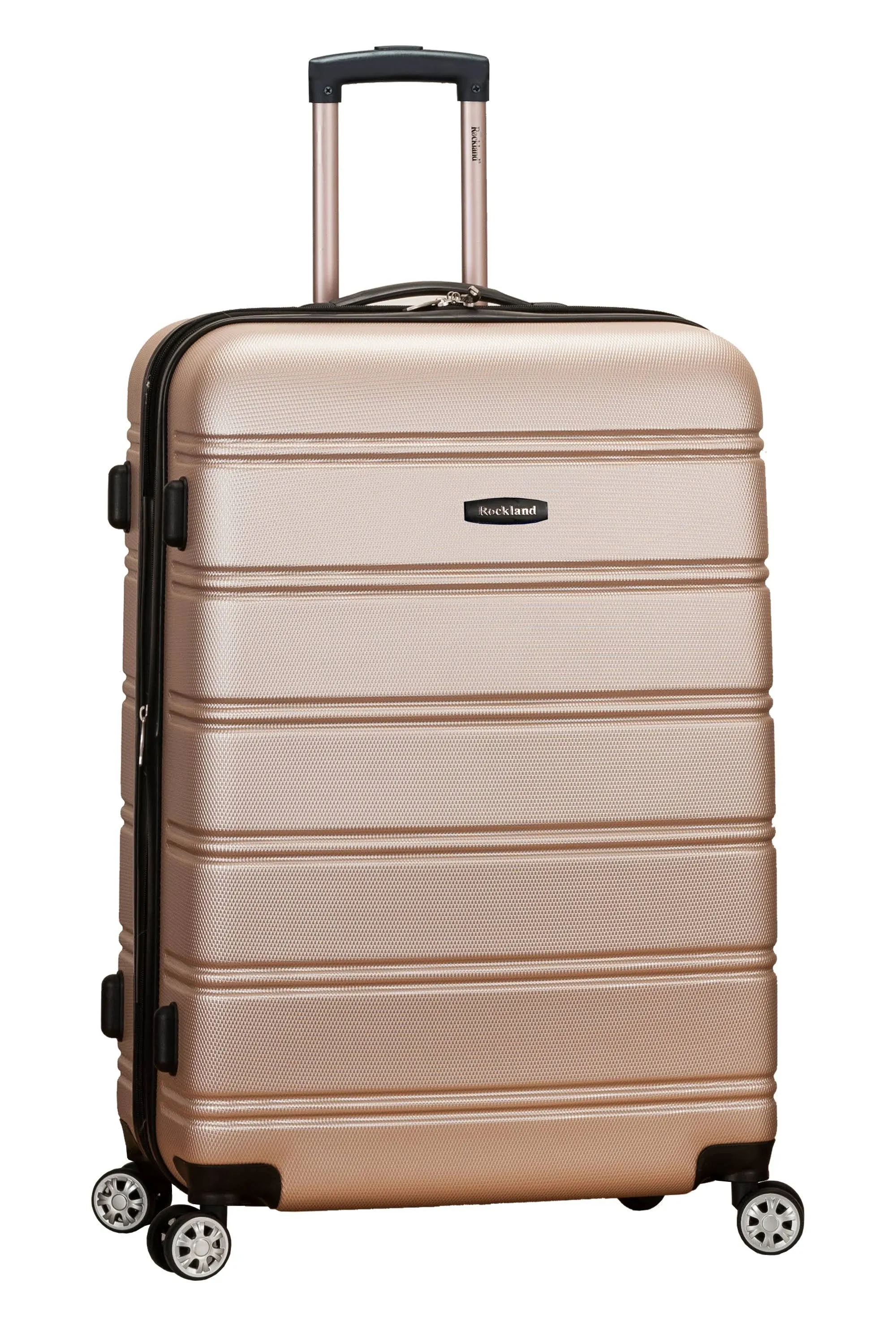 Rockland 28 in Expandable ABS Dual Wheel Spinner, Champagne