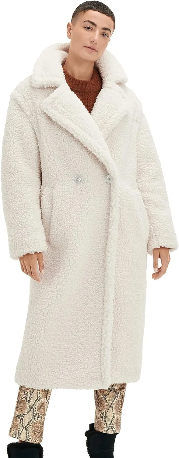 UGG Women's Gertrude Long Teddy Coat