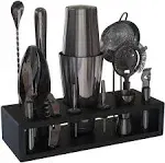 13piece Cobbler Cocktail Shaker Set Matte Copper Stainless Steel Bartender Kit F