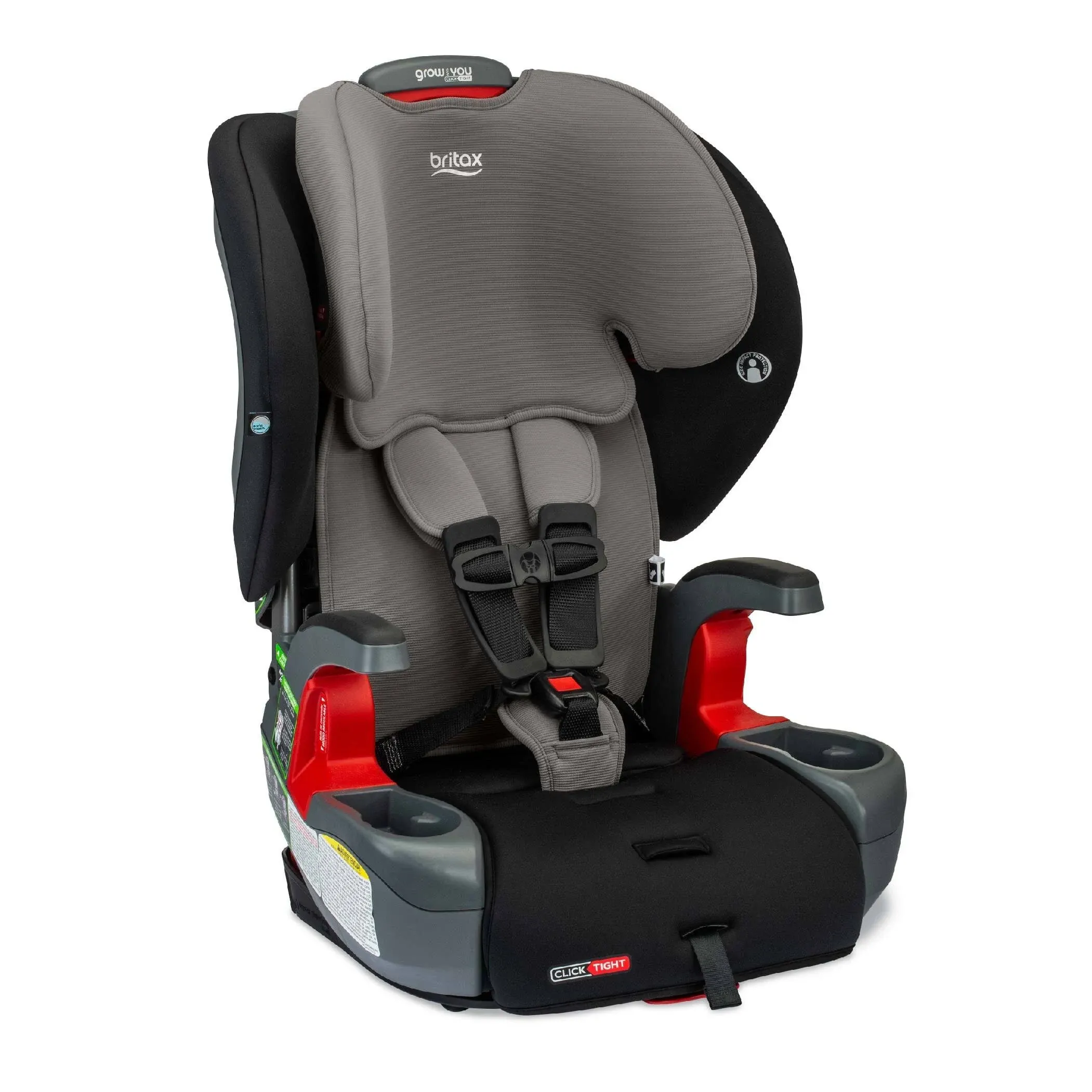 Britax Grow with You ClickTight Harness Booster Car Seat - Gray Contour