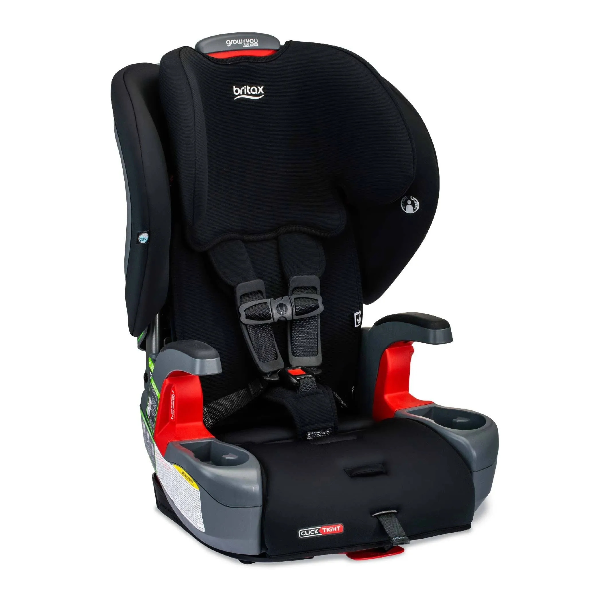 Britax Grow with You ClickTight Harness Booster Car Seat - Black Contour