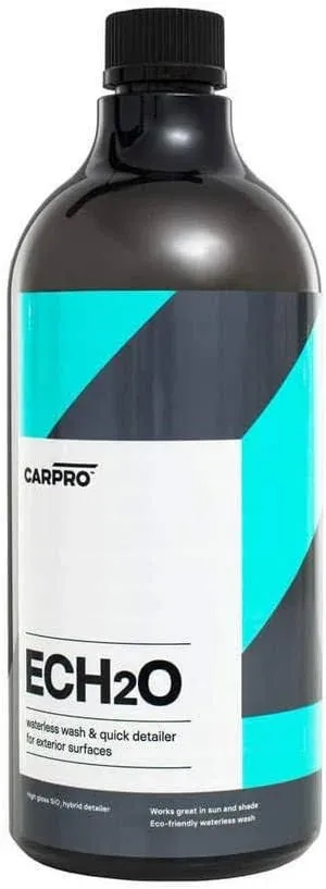 CARPRO ECH2O Waterless Wash, High Gloss Detail Spray, Rinse-Less Wash, and Clay Lubricant Concentrate - 1 Liter (34oz)