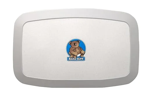 Koala Kare KB200-05 Horizontal Wall Mounted Baby Changing Station, White Granite