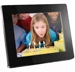 Aluratek 8 Inch LCD Digital Photo Frame with Auto Slideshow Using USB SD/SDHC (ADPF08SF) - Black