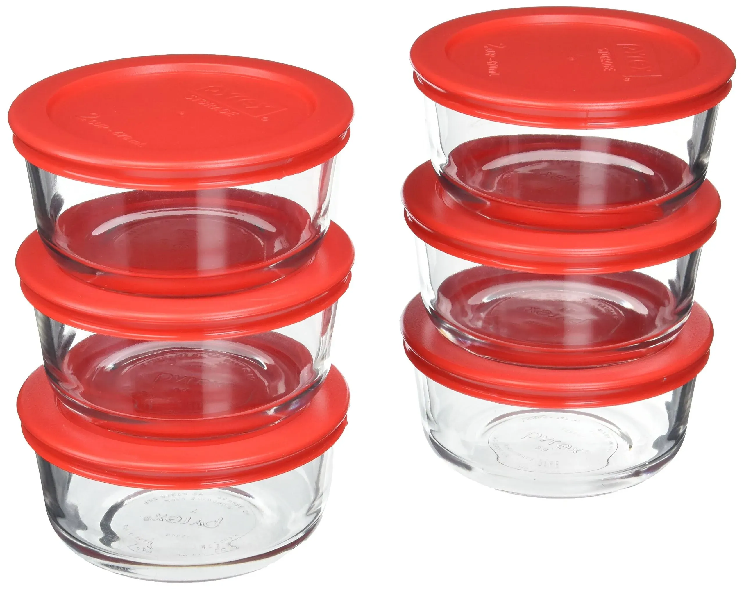 6-Piece Glass Food Storage Set with Lids ( 12-Piece)