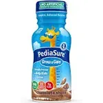 PediaSure Grow & Gain Pediatric Chocolate Flavor 8 Ounce Bottle Ready to Use, 58058 - Pack of 6