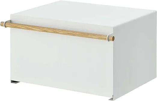 Yamazaki Home Tower bread boxes, One Size, White