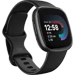 Fitbit FB523BKBKFRCJK Versa 4 Fitness Smartwatch, Black