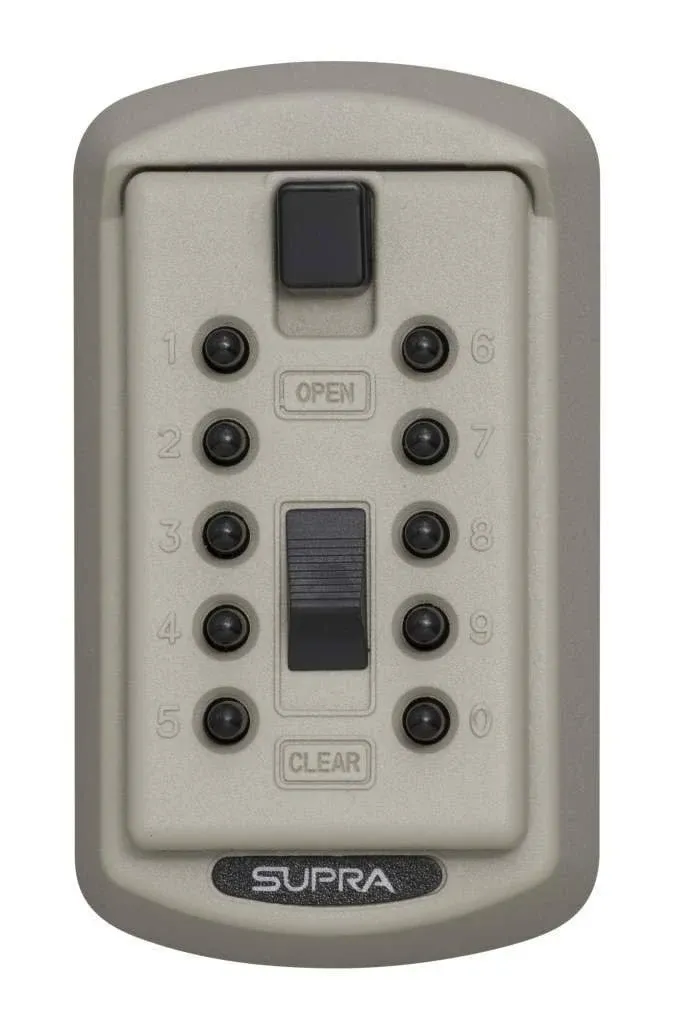 Kidde - 001414 S6clay Keysafe Slimline 2-Key Push Button, Clay