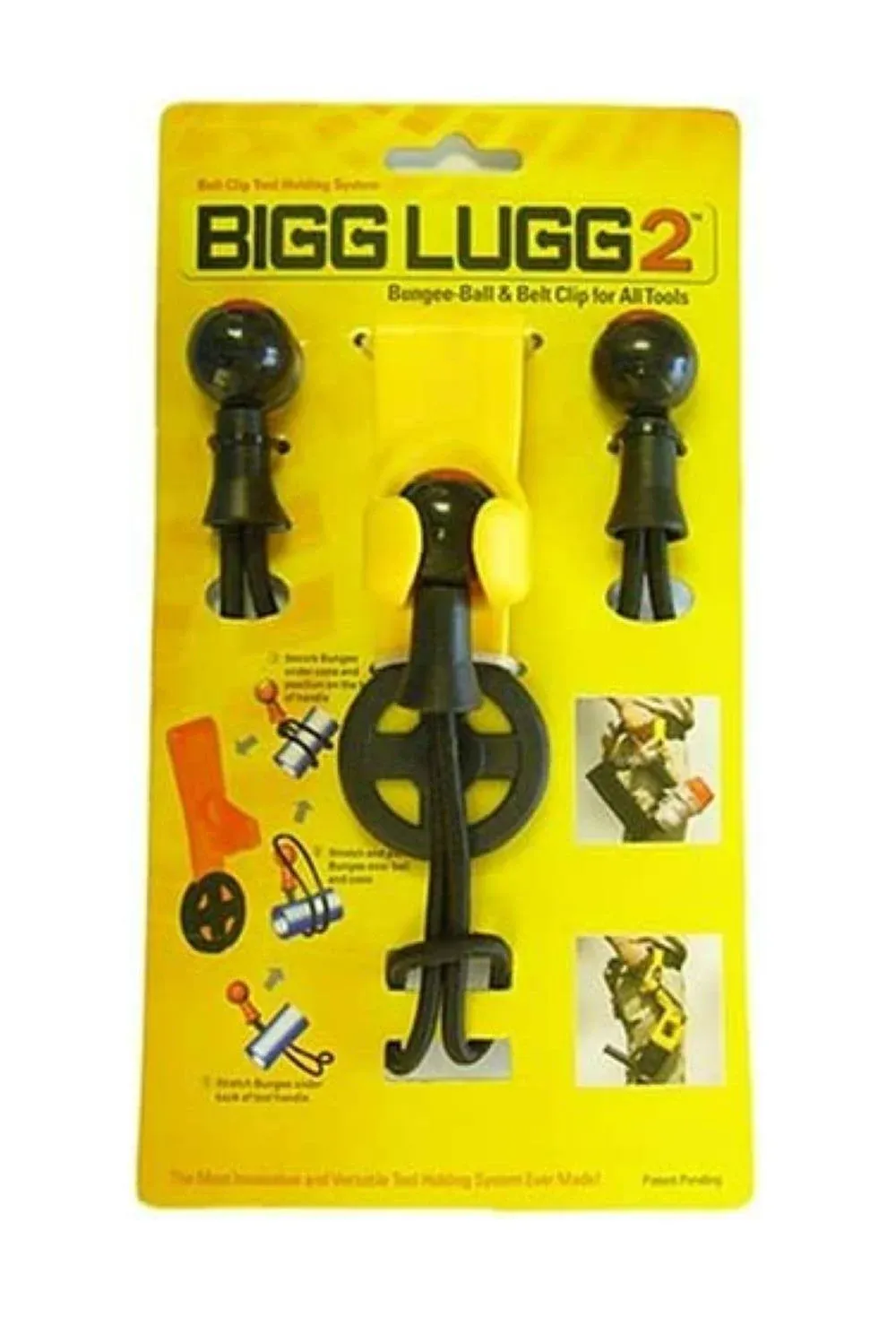 Original Bigg Lugg 2 -Belt Clip Tool Holder System w/3 Ball Bung, Part # BL2-3BM