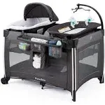 4 in 1 Portable Baby Crib Deluxe Nursery Center, Foldable Travel Playard.