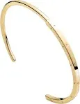 Pandora Signature I-D 14k gold-plated open bangle