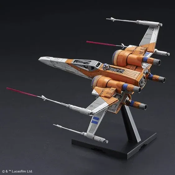 Bandai 5058312 1:72 Star Wars: The Rise of Skywalker Poe's X-Wing Fighter Kit