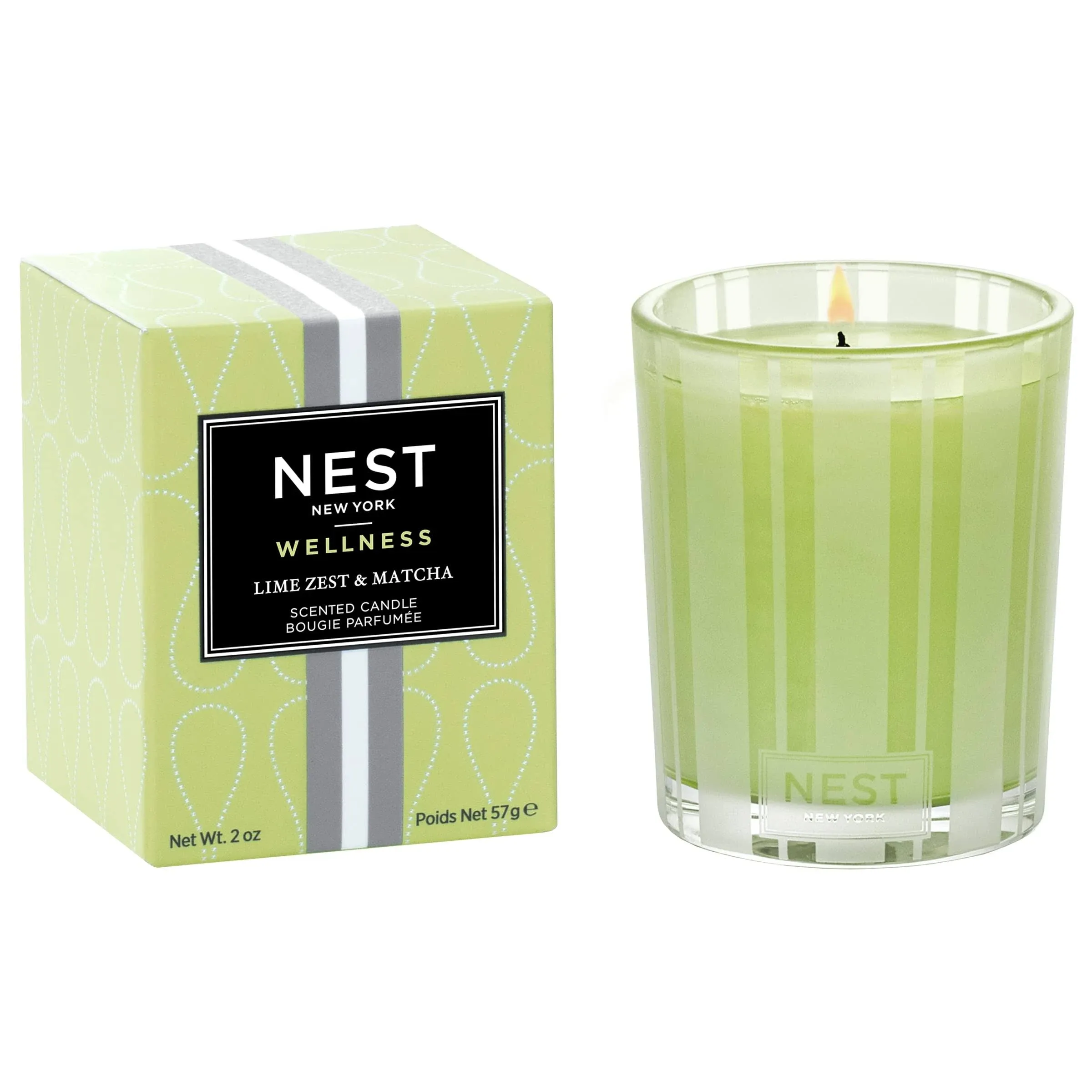 NEST New York Lime Zest & Matcha Votive Candle