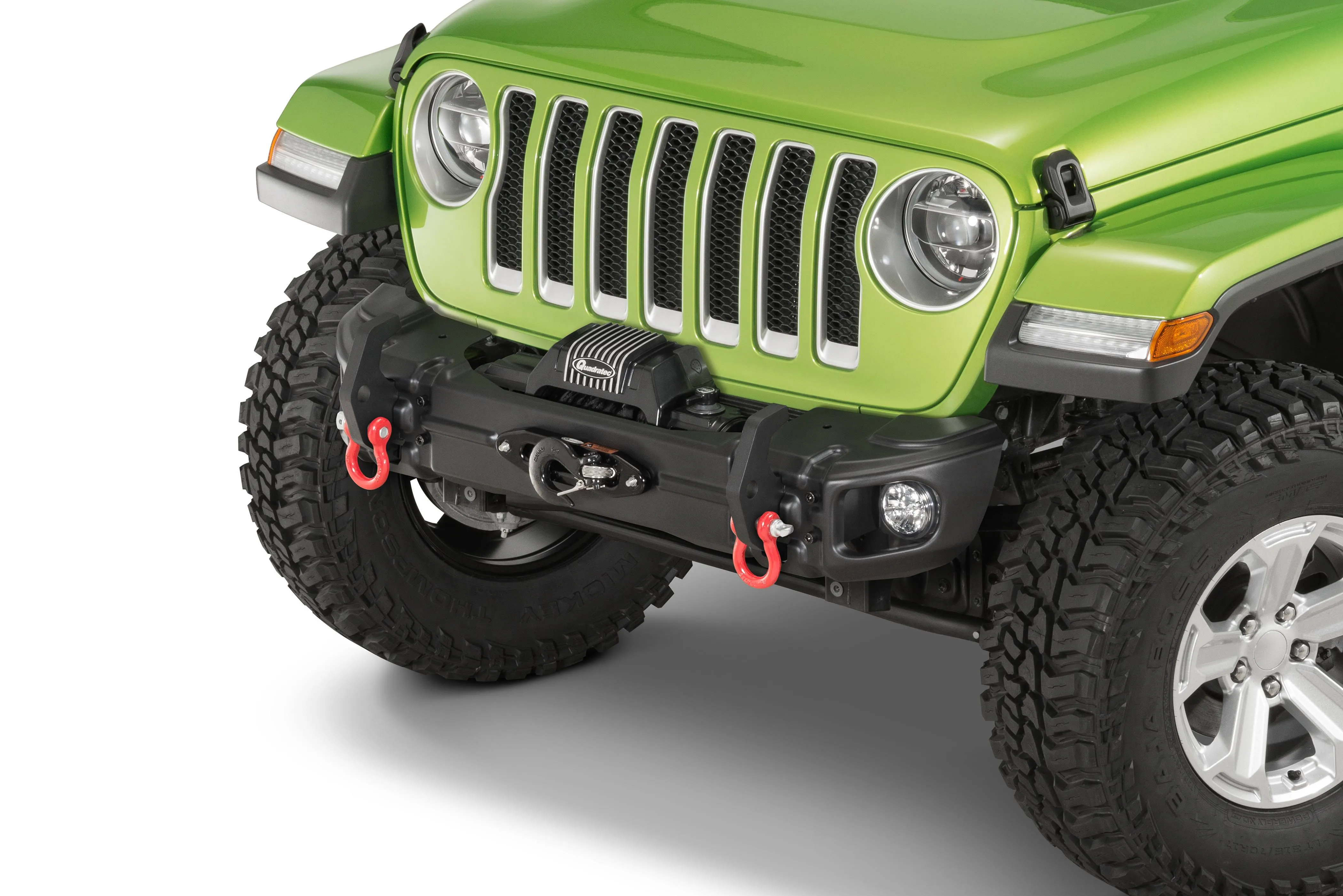 Rugged Ridge Arcus Bumper, Front | Stubby w/Tubular Overrider, 11-Gauge Steel, Satin Black | 11549.05 | Fits 2018-2024 Jeep Wrangler JL; 2020-2024 Jeep Gladiator JT