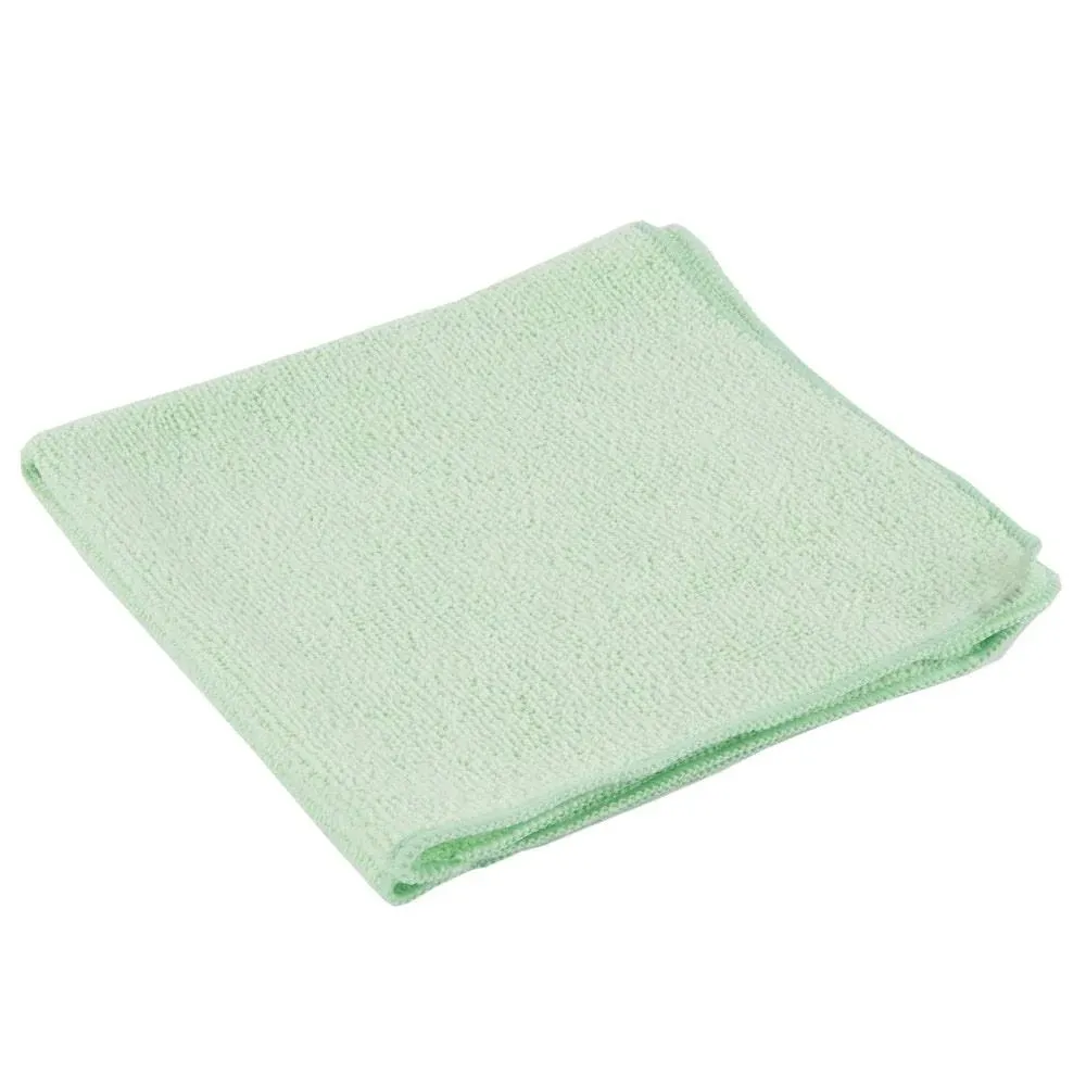 Rubbermaid Commercial Products Light Commercial Microfiber Cloth, Pack of 24, 16 x 16", Green, All-Purpose Rag/Towel for Janitorial/Professional Cleaners and Multi-Purpose Cleaning/Dusting/Polishing