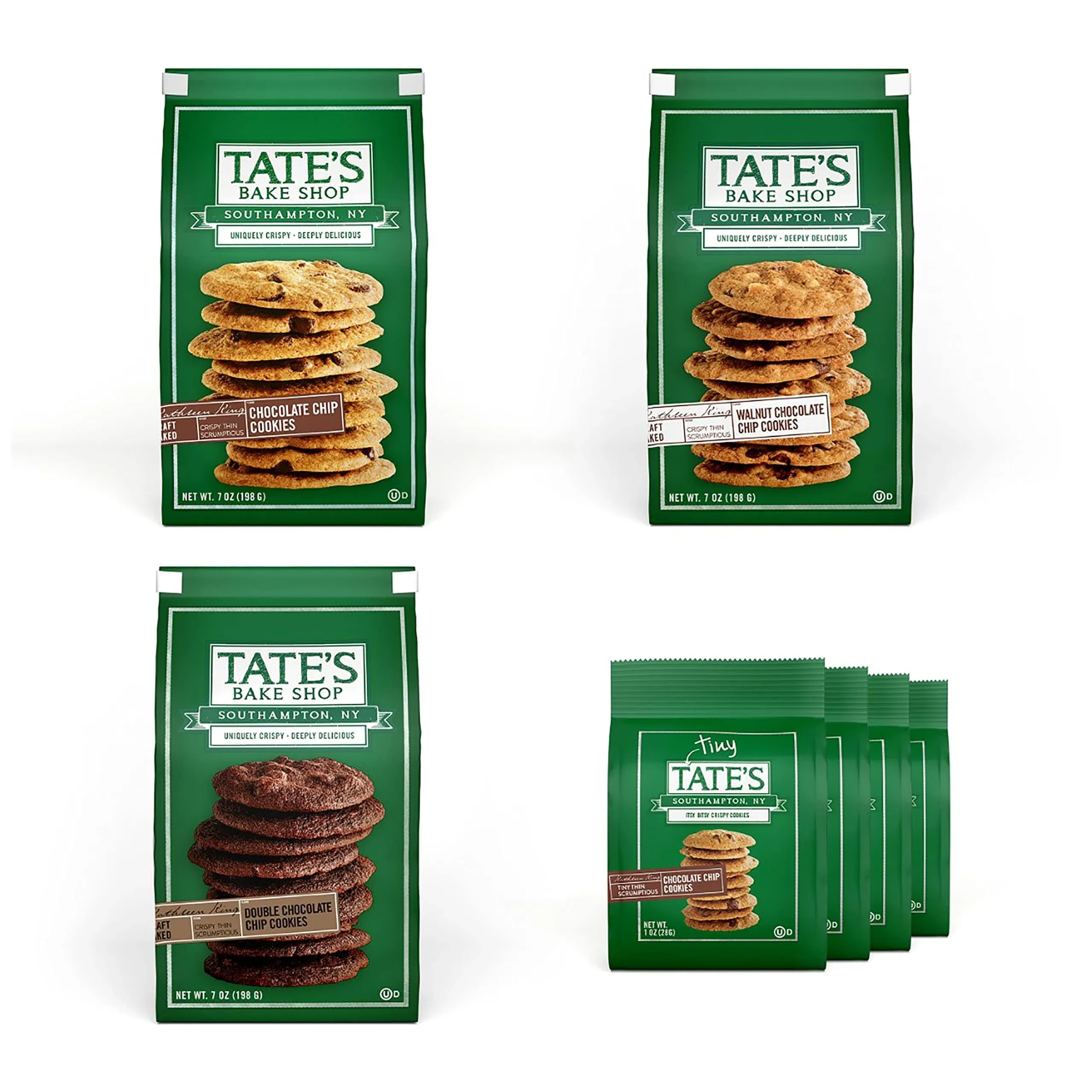 Tate&#039;s Bake Shop Chocolate Chip Cookies Variety Pack 7 Bags