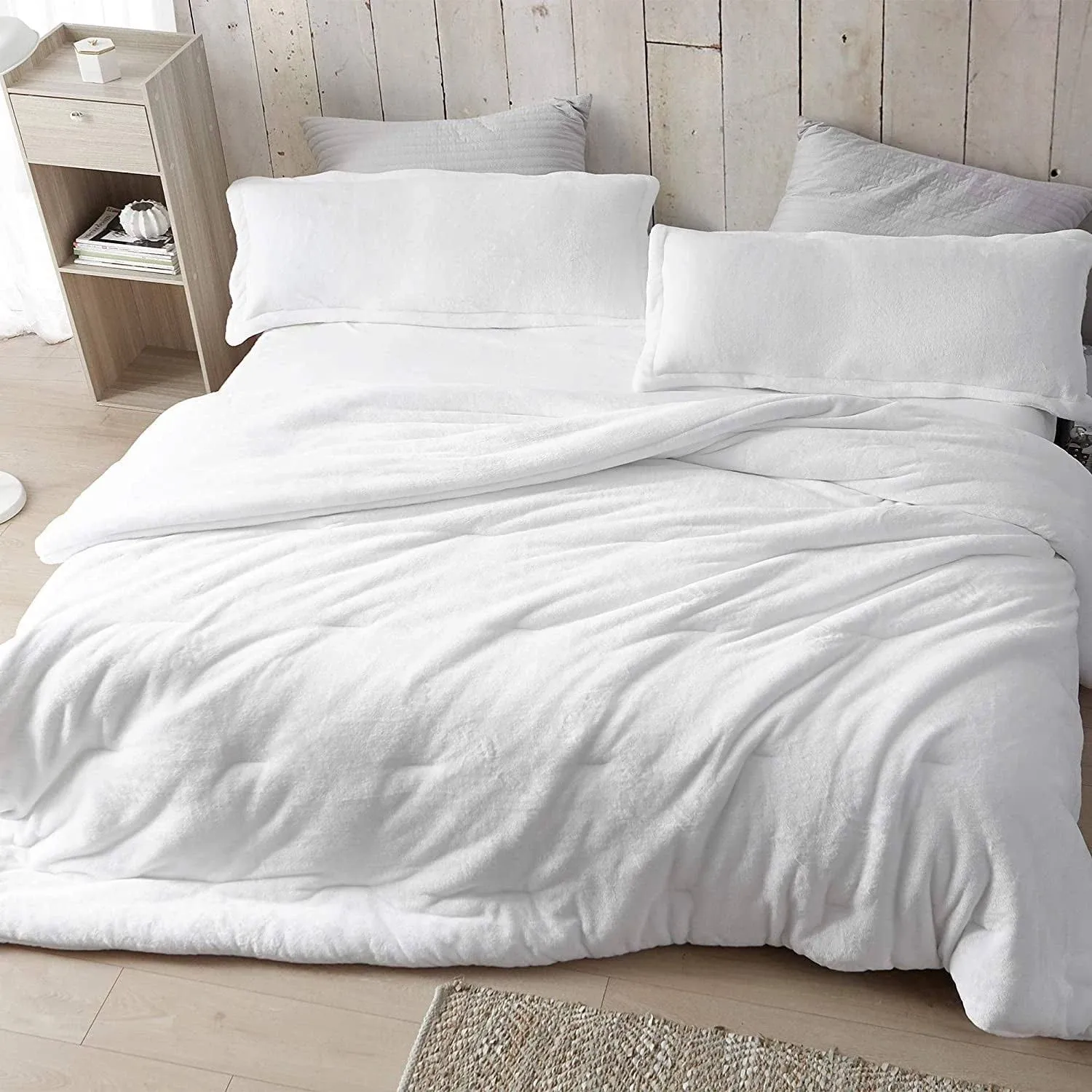 Coma Inducer Oversized Comforter Set - Me Sooo Comfy - White - Oversized Queen