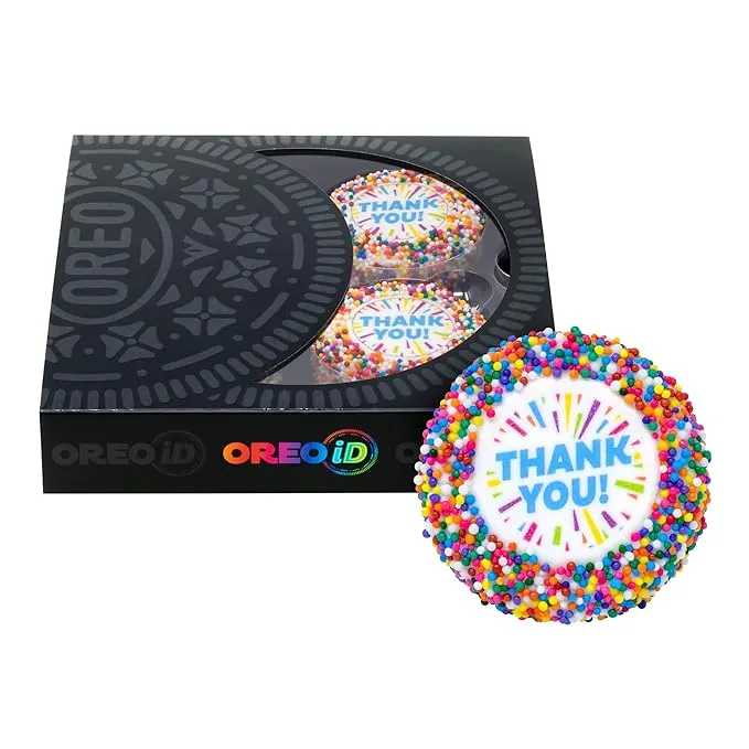 Oreoid Cookies Gift Box, Chocolate Sandwich Cookies with White Chocolate and ...