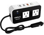 YSOLX 200W Car Power Inverter, DC 12V to 110V AC Converter, Fast Charger New!