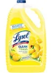 Lysol Clean and Fresh Multi-Surface Cleaner, Sparkling Lemon and Sunflower Essence - 144 oz jug