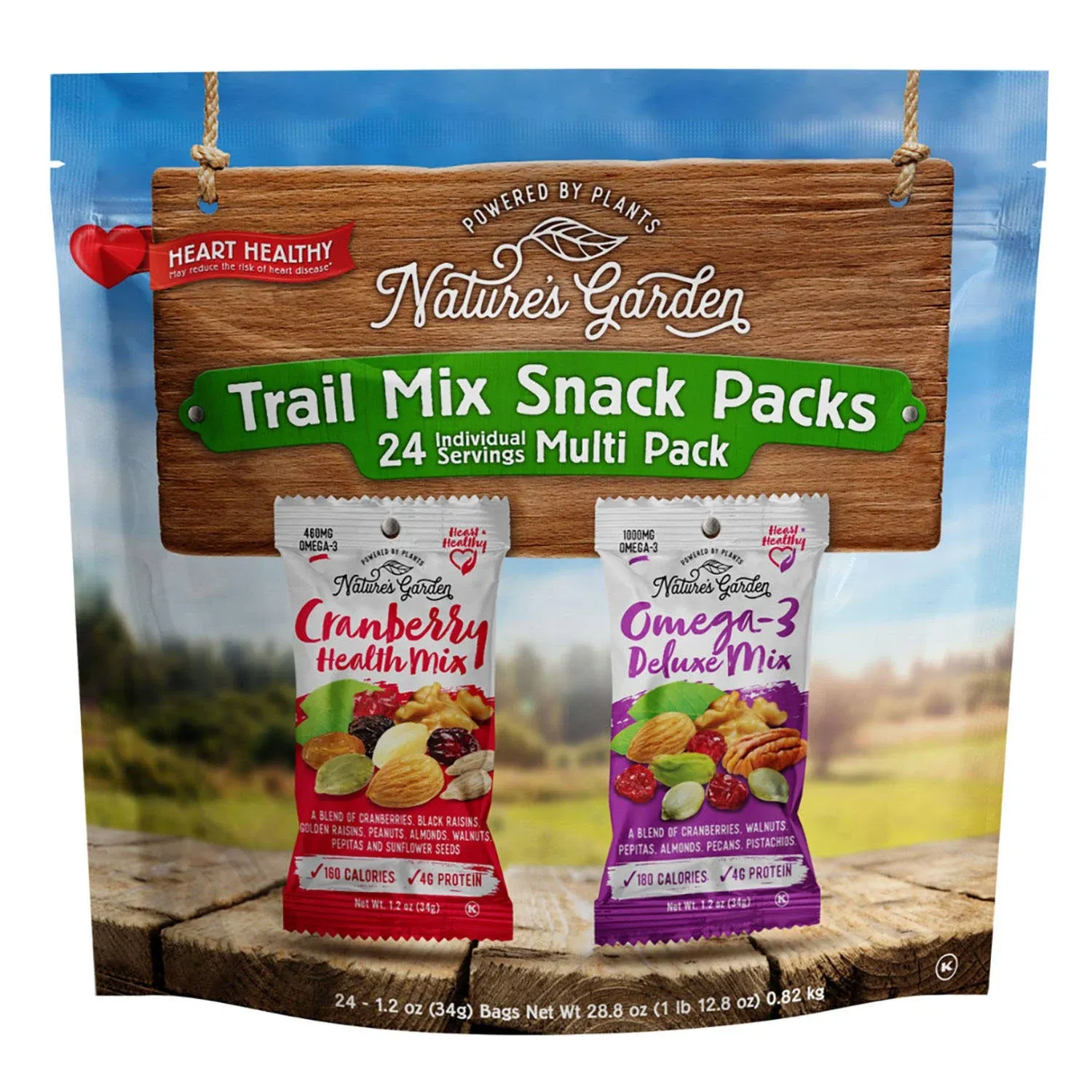 Nature's Garden Healthy Trail Mix Snack Packs 1.2 oz