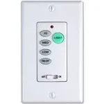 Universal Ceiling Fan Wall Control with 3 Speeds and Dimmer hbn54y2