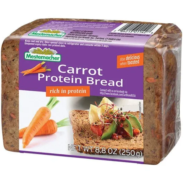 Mestemacher Carrot Protein Bread 8.8 Oz