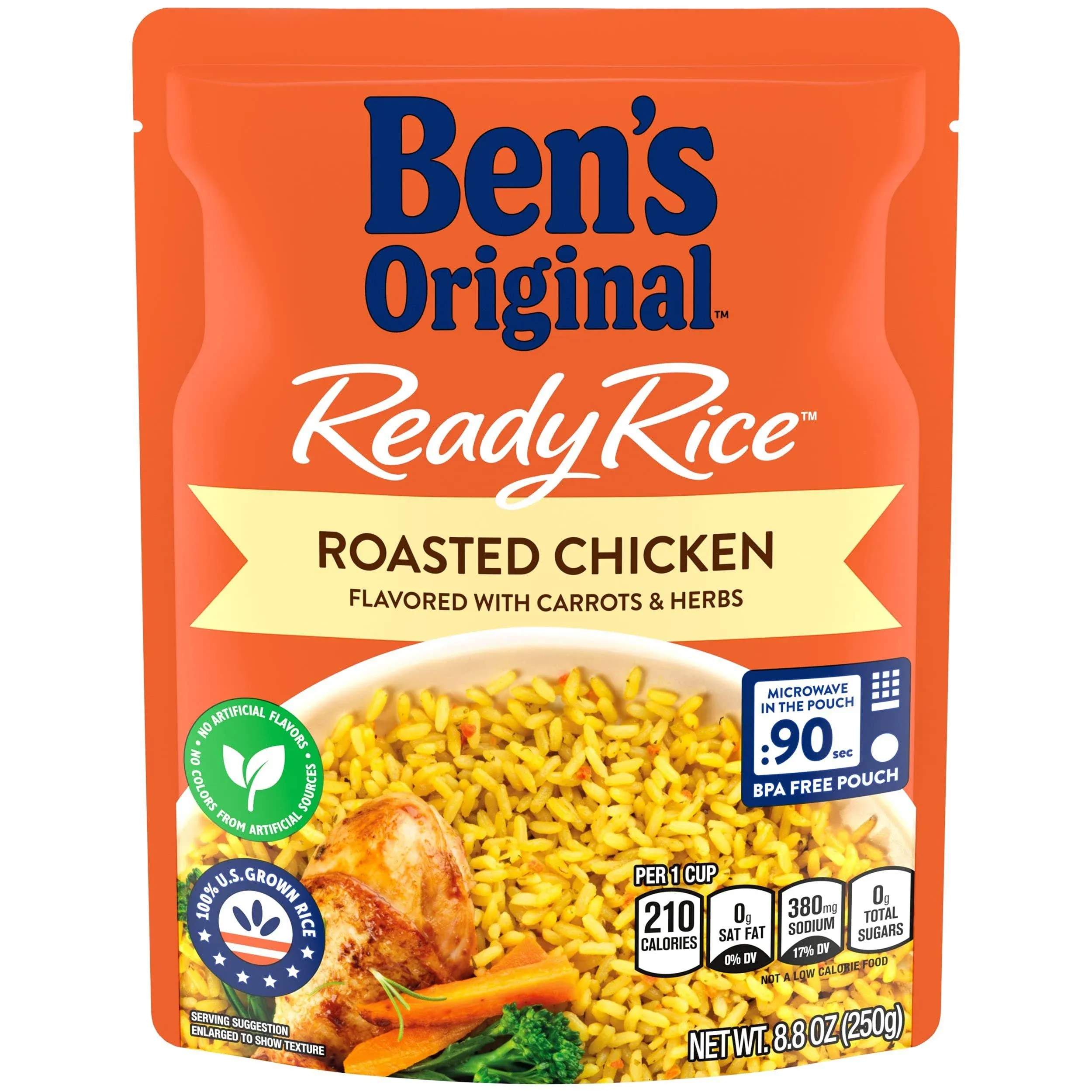 Ben's Original Chicken Flavored Whole Grain Brown Ready Rice (8.8 oz)