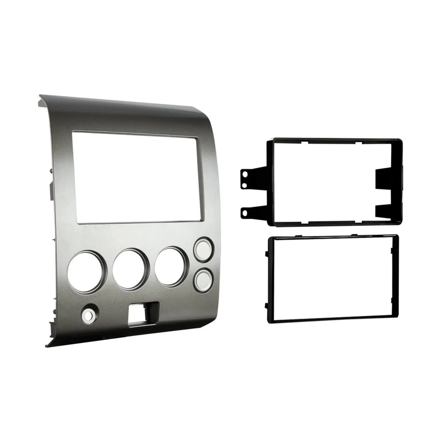 Metra 2004-2007 Nissan Titan 2004-2005 Armada Double Din Installation Kit, Silver