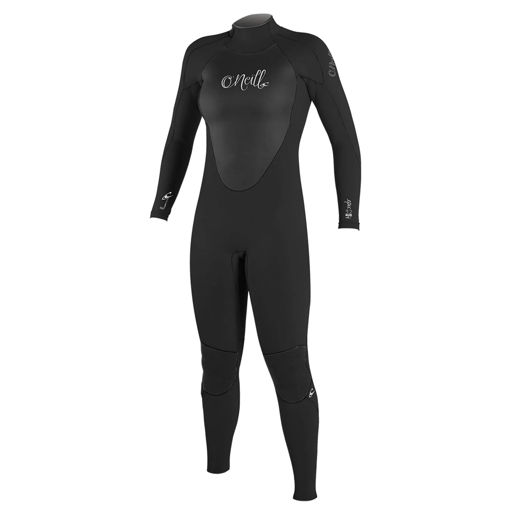 O'Neill Epic 4/3mm Women's Back Zip Full Wetsuit, Black / 10S