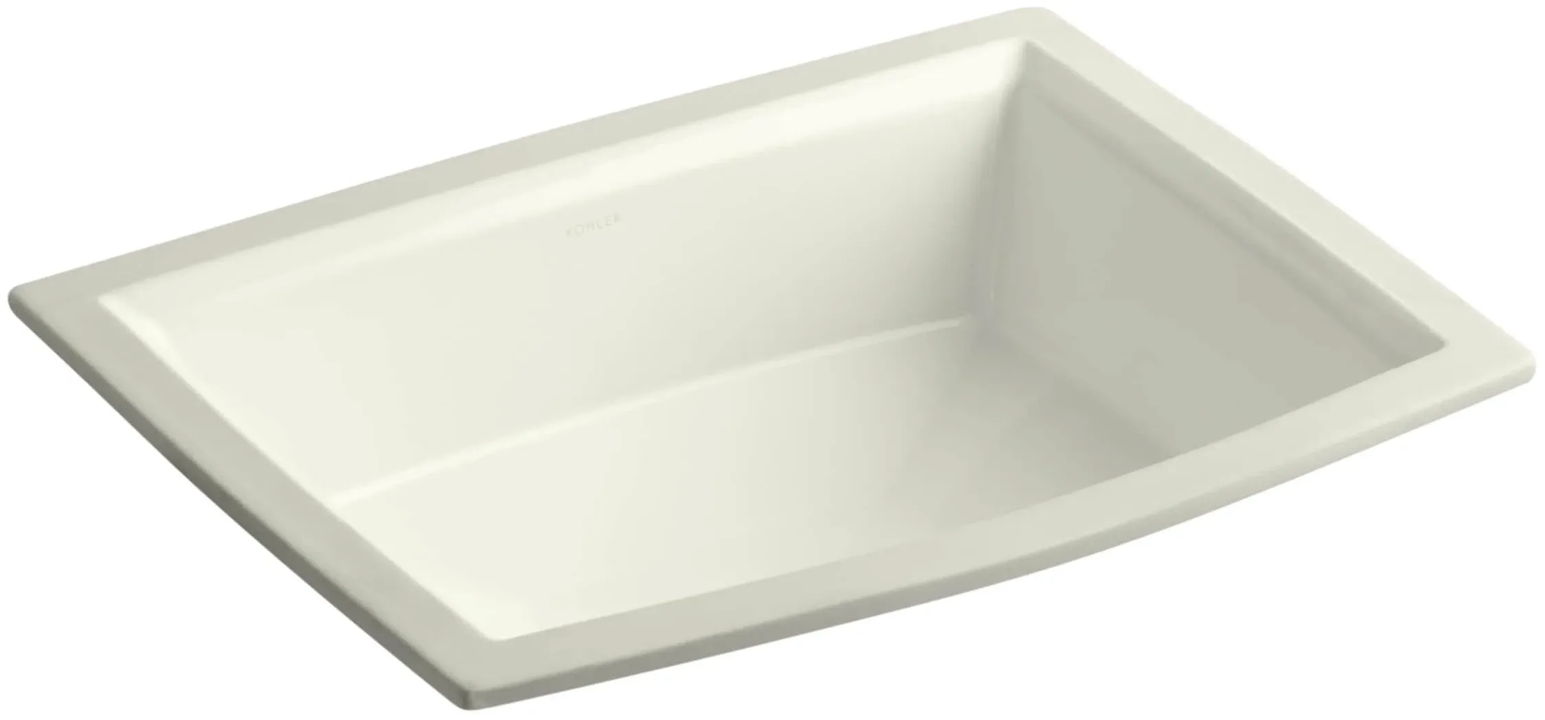 KOHLER K-2355-96 Archer Undermount Bathroom Sink, Biscuit