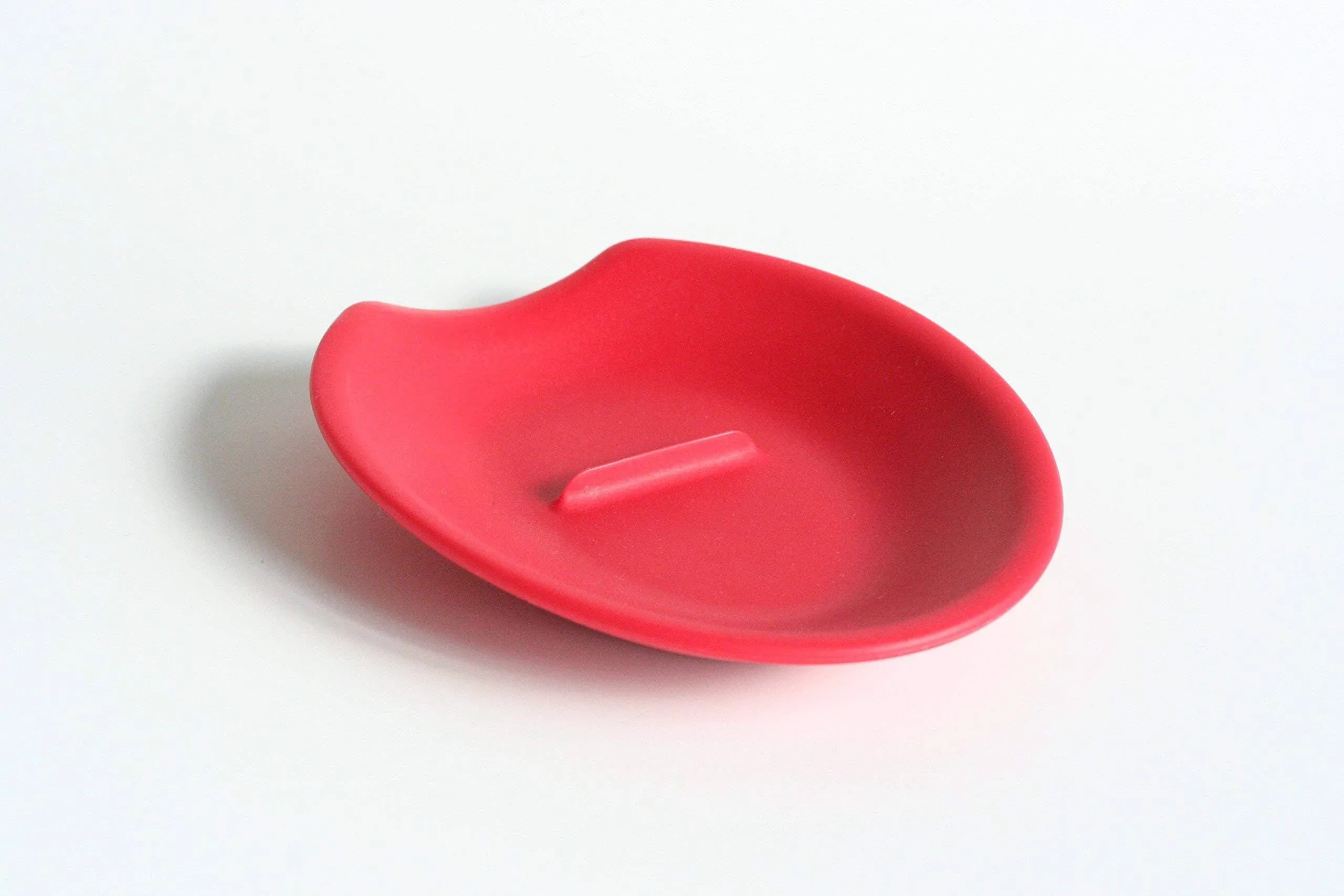 Crack'em Egg Cracker & Spoon Rest (Candy Apple Red) - Perfectly Cracks Eggs & Contains Messes - Easy to Use & Clean - Great for