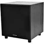 Monoprice 8in 60-Watt Powered Subwoofer, Black