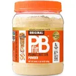 PBfit BetterBody Foods All-Natural Peanut Butter Powder, Chocolate, 8 Oz