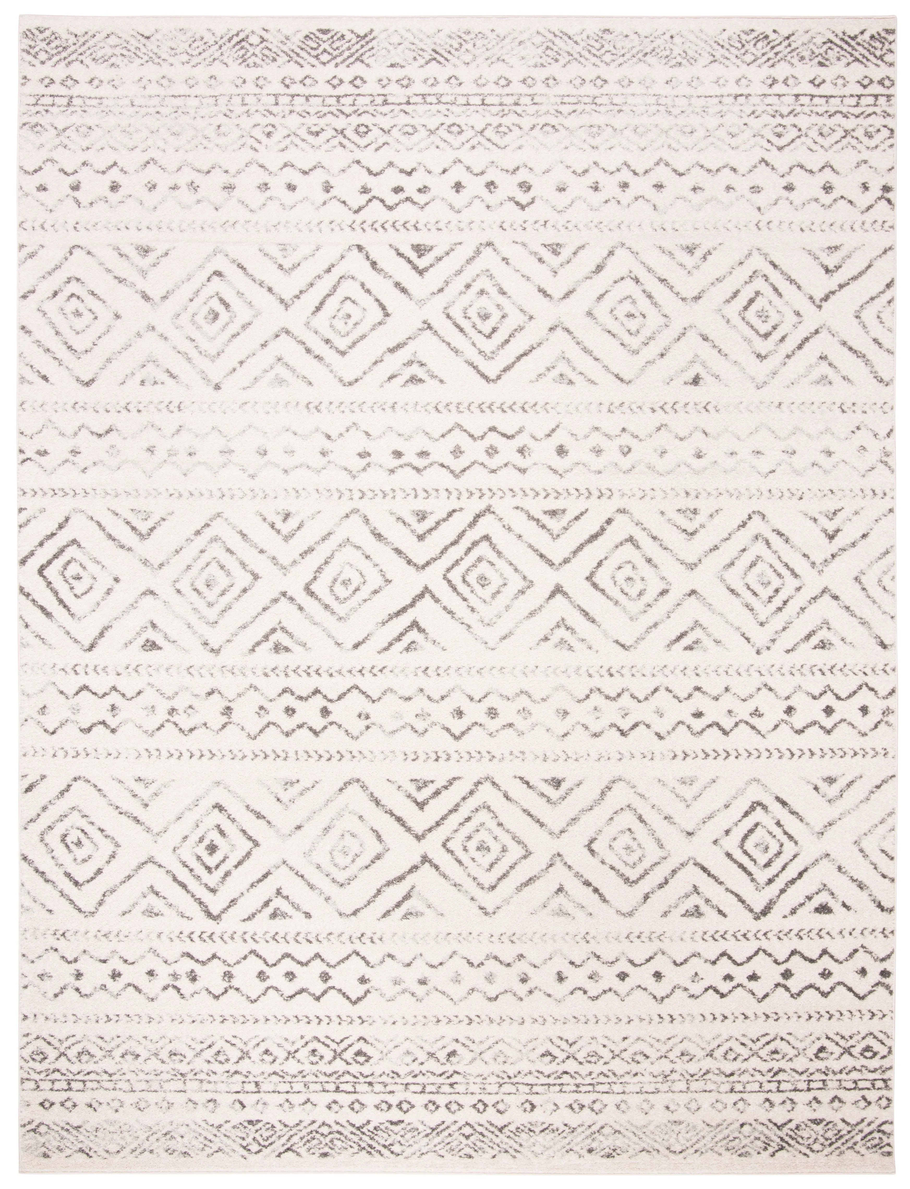 Safavieh Tulum Collection TUL267A Ivory / Grey Rug - 12' x 15'