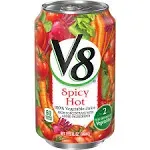 V8 Spicy Hot Vegetable Juice, 11.5 Fluid Ounces, 24 per Case