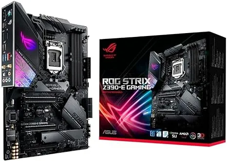 ASUS ROG Strix Z390-E Gaming Motherboard LGA1151 (Intel 8th 9th Gen) ATX DDR4 DP HDMI M.2 USB 3.1 Gen2 802.11AC Wi-Fi