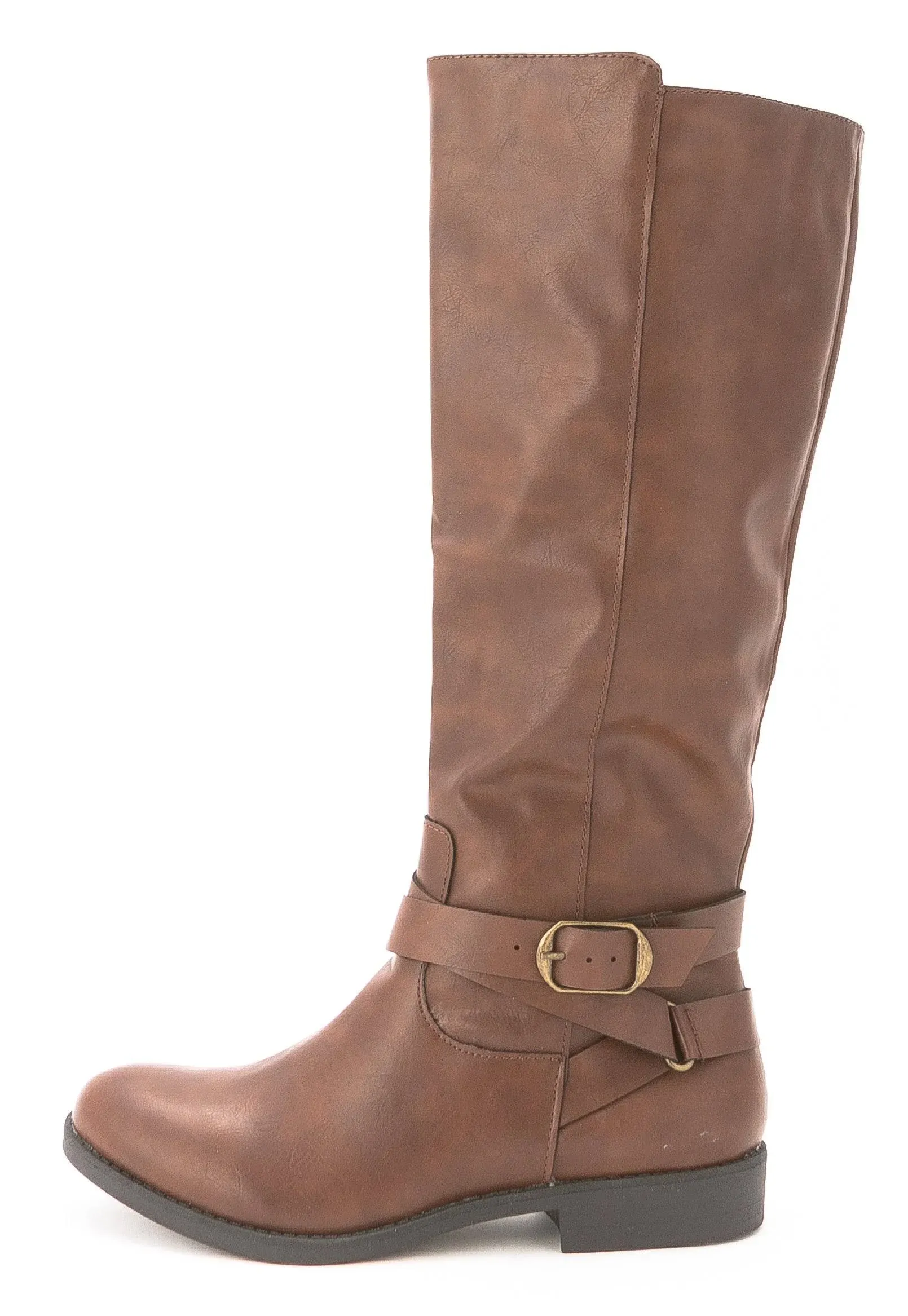 Style & Co | Madixe Faux Leather Knee High Riding Boots | Cognac - 5