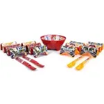 Prepara Taco Fiesta Set Including Multi-Holders, Spoons, Bowl, 4 Taco Holders