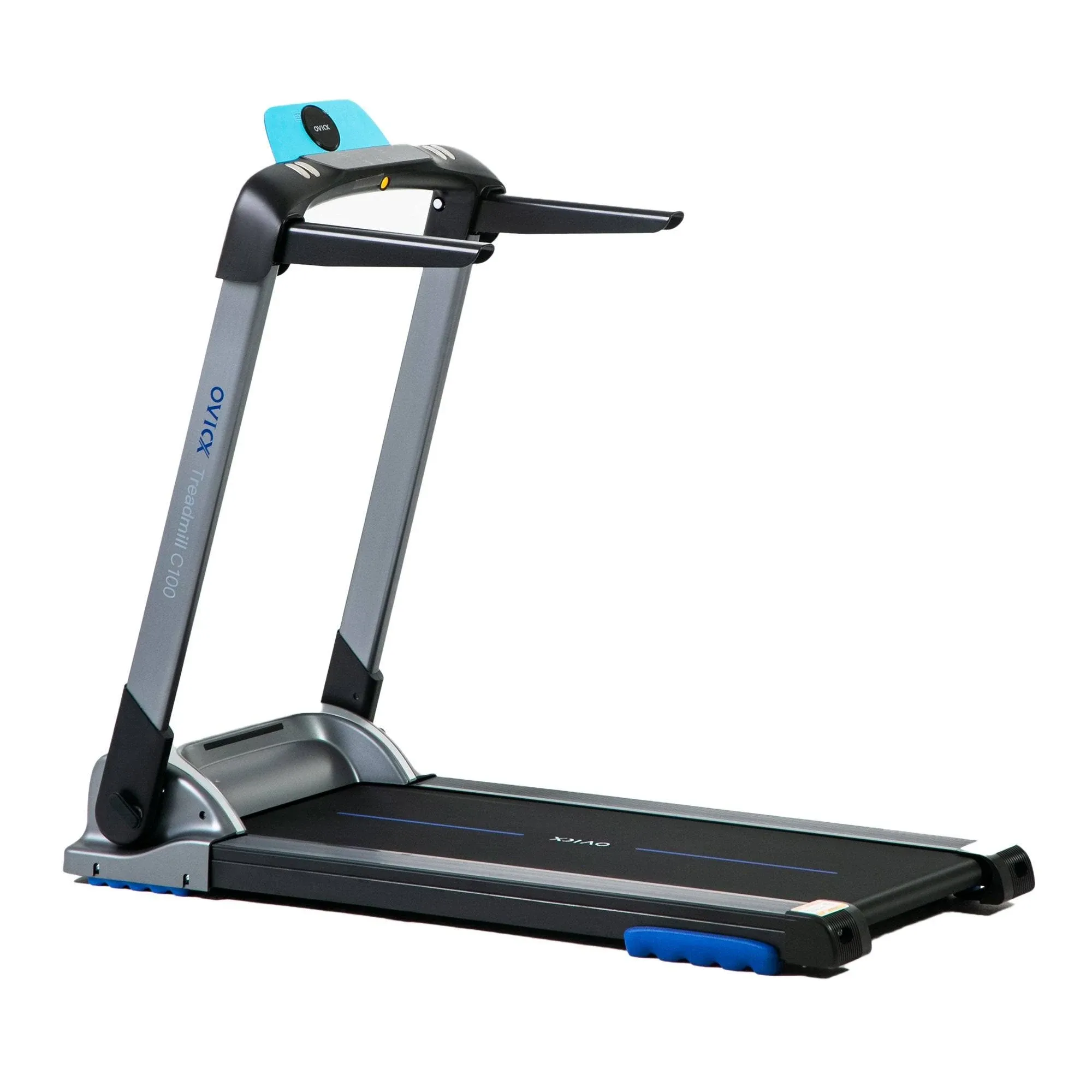 OVICX Portable Foldable Home Treadmill w/Bluetooth & Fitness Tracking App