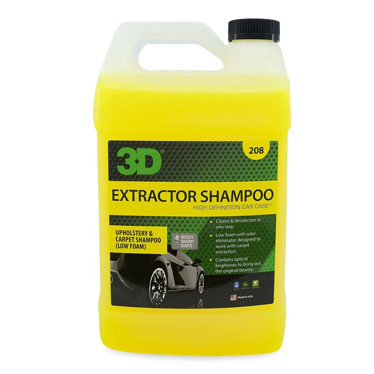 3D Extractor Carpet Cleaner Shampoo for Machine Use - Upholstery Cleaner,... 