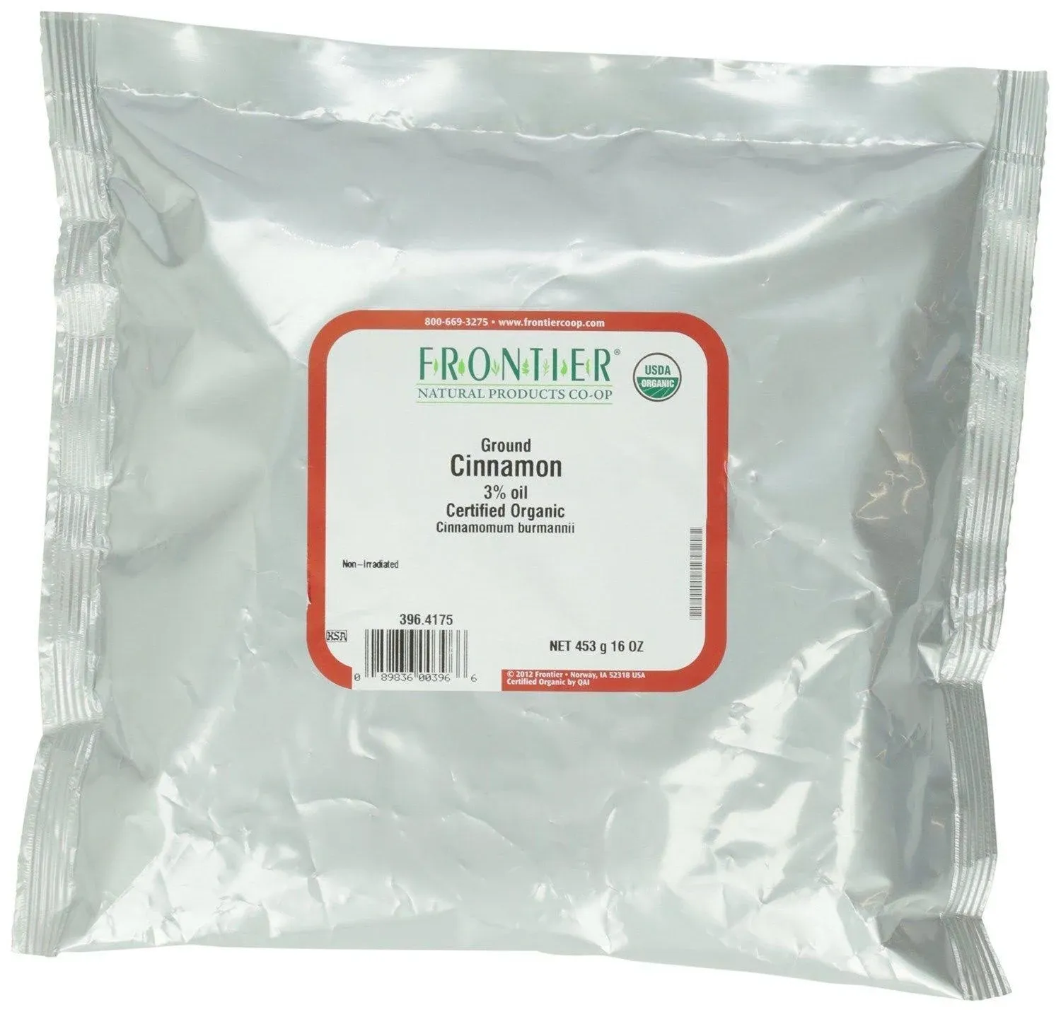 Frontier Cinnamon Powder Organicanic - 16 oz bag