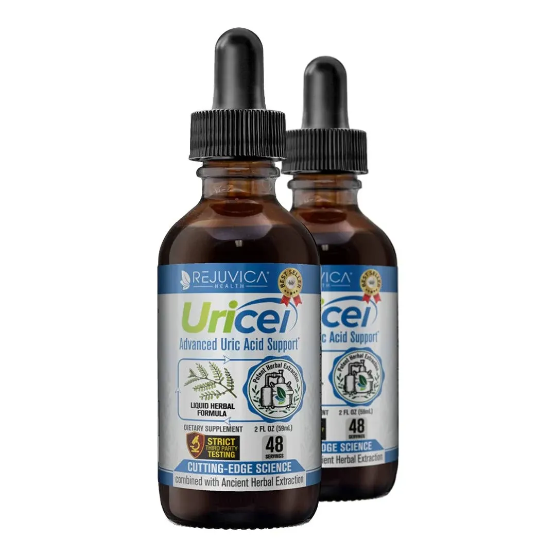 Uricel - Advanced Uric Acid Support & Cleanse Supplement - Liquid Delivery for Better Absorption - Tart Cherry, Chanca Piedra, Celery Seed, Turmeric & More!