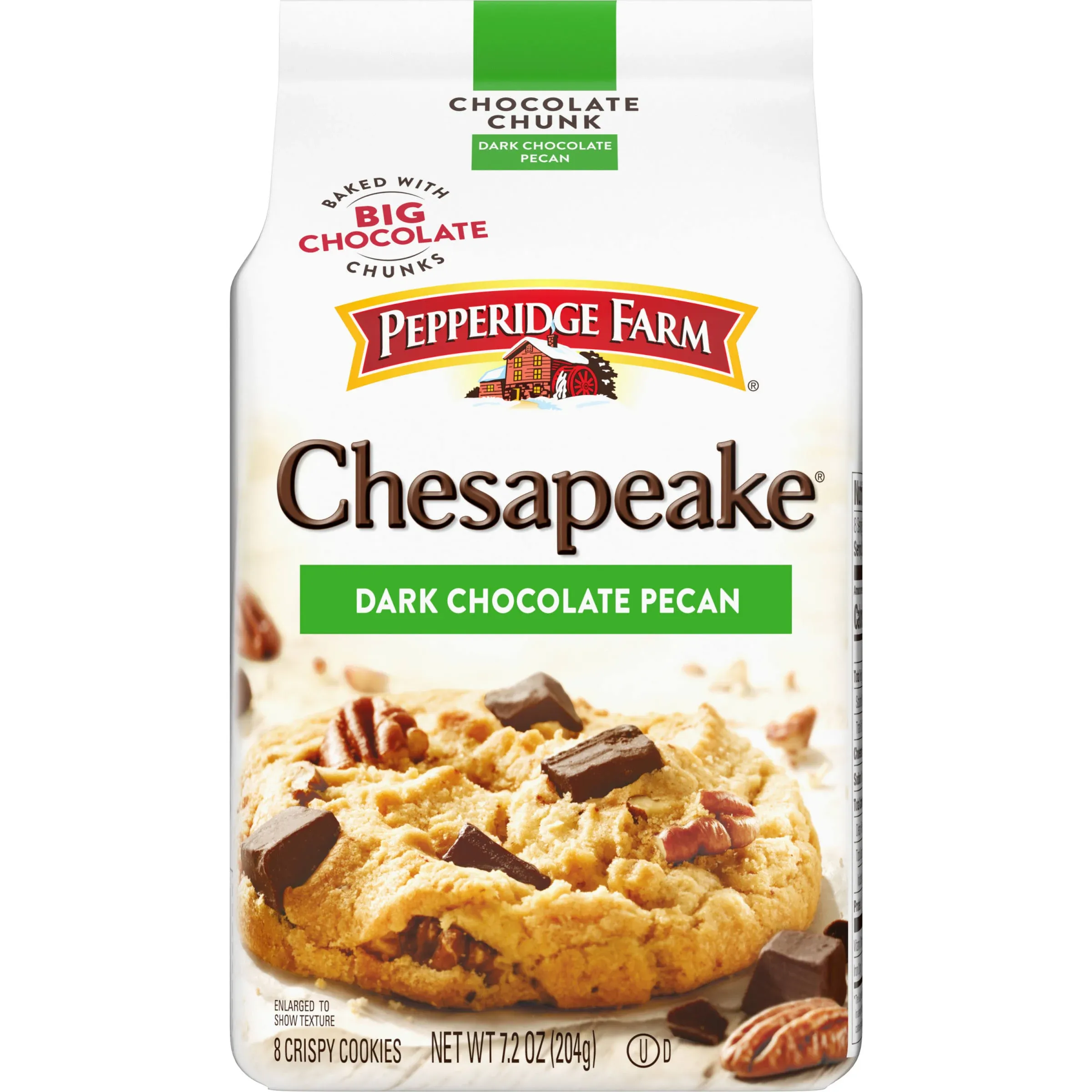 Pepperidge Farm Chesapeake Crispy Dark Chocolate Pecan Cookies 7.2 oz