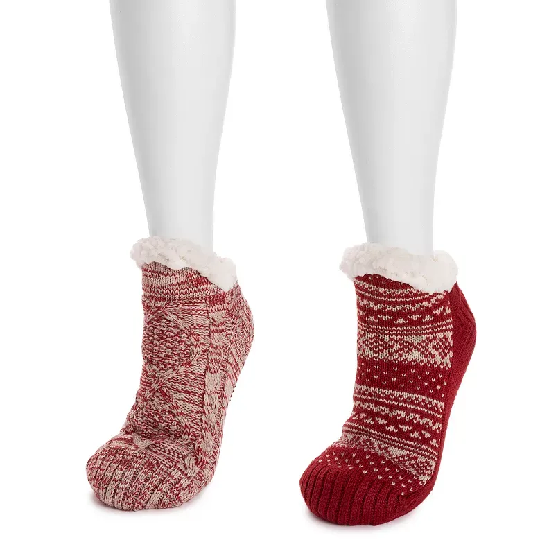 Women's MUK LUKS 2-Pack Short Cabin Socks