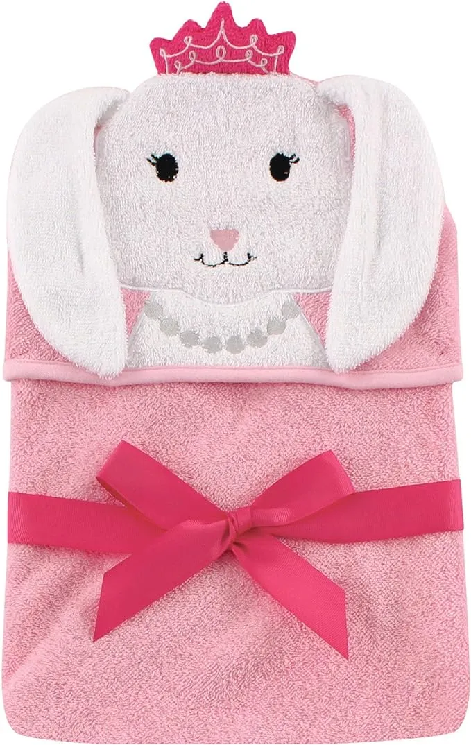 Hudson Baby Unisex Baby Cotton Animal Face Hooded Towel, Unicorn, One Size