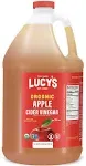 Lucy's Family Owned - GALLON SIZE, Organic, With the Mother, Apple Cider Vinegar, Unfiltered, Unpasteurized, NonGMO, and Raw